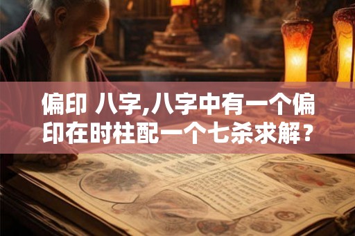 偏印 八字,八字中有一个偏印在时柱配一个七杀求解？