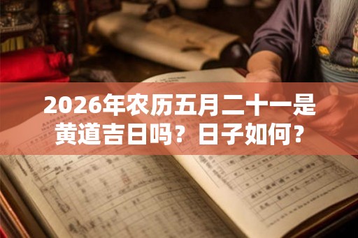 2026年农历五月二十一是黄道吉日吗？日子如何？