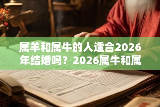 属羊和属牛的人适合2026年结婚吗？2026属牛和属羊结婚吉日