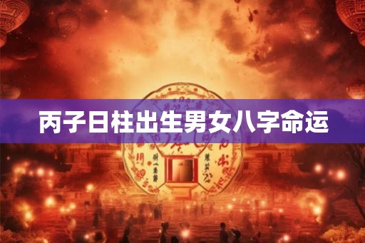丙子日柱出生男女八字命运
