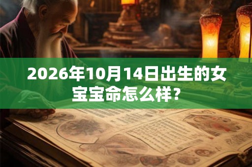 2026年10月14日出生的女宝宝命怎么样？