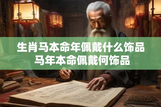 生肖马本命年佩戴什么饰品 马年本命佩戴何饰品
