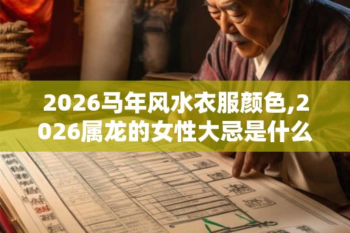 2026马年风水衣服颜色,2026属龙的女性大忌是什么