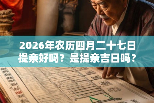 2026年农历四月二十七日提亲好吗？是提亲吉日吗？