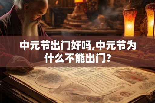 中元节出门好吗,中元节为什么不能出门？