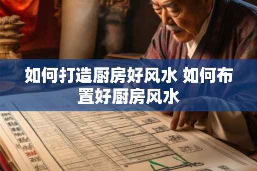 如何打造厨房好风水 如何布置好厨房风水