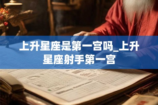 上升星座是第一宫吗_上升星座射手第一宫