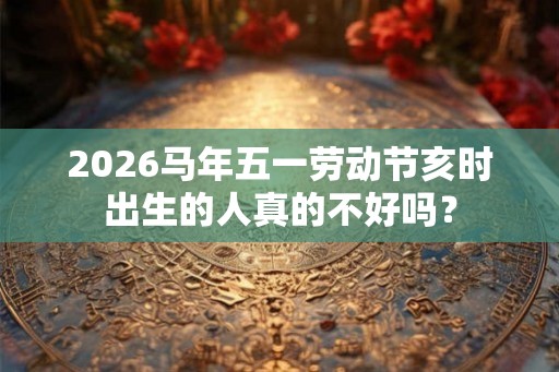 2026马年五一劳动节亥时出生的人真的不好吗？