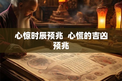 心惊时辰预兆  心慌的吉凶预兆