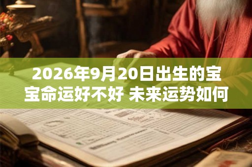 2026年9月20日出生的宝宝命运好不好 未来运势如何