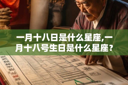 一月十八日是什么星座,一月十八号生日是什么星座？