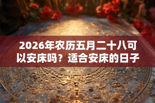 2026年农历五月二十八可以安床吗？适合安床的日子有哪些？