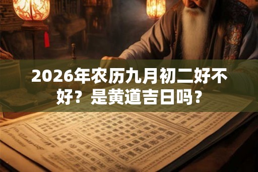 2026年农历九月初二好不好？是黄道吉日吗？
