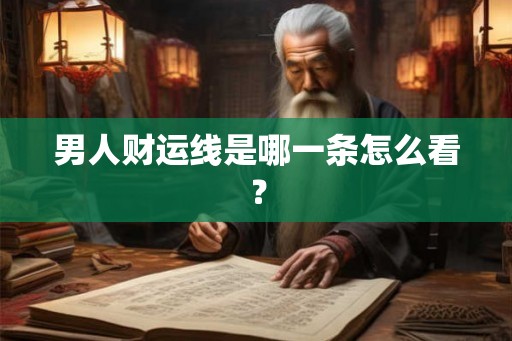 男人财运线是哪一条怎么看? 男人财运线是哪一条怎么看?