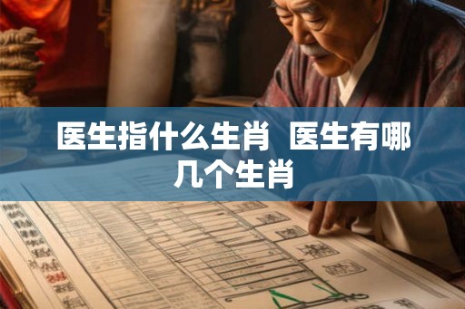 医生指什么生肖  医生有哪几个生肖