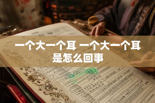 一个大一个耳 一个大一个耳是怎么回事