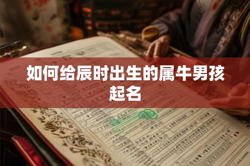 如何给辰时出生的属牛男孩起名