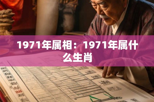 1971年属相:1971年属什么生肖 1971年属相:1971年属什么生肖