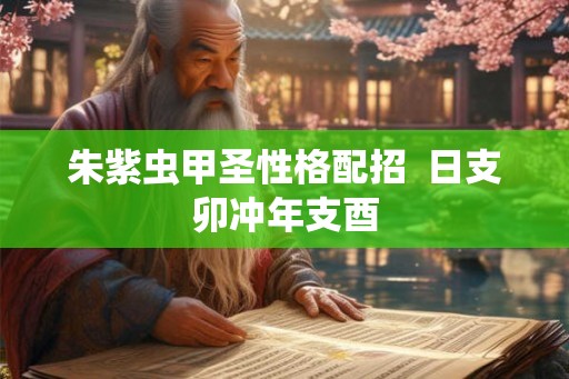 朱紫虫甲圣性格配招  日支卯冲年支酉