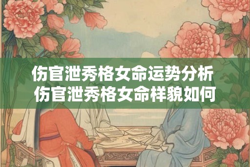 伤官泄秀格女命运势分析 伤官泄秀格女命样貌如何