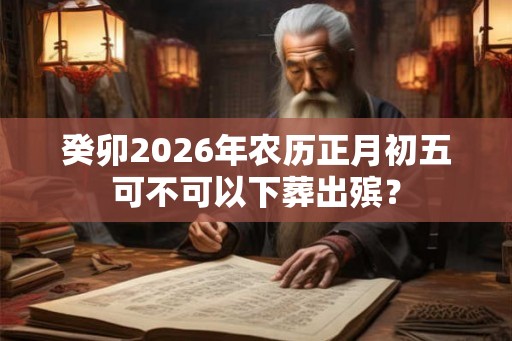 癸卯2026年农历正月初五可不可以下葬出殡? 癸卯2026年农历正月初五可不可以下葬出殡?