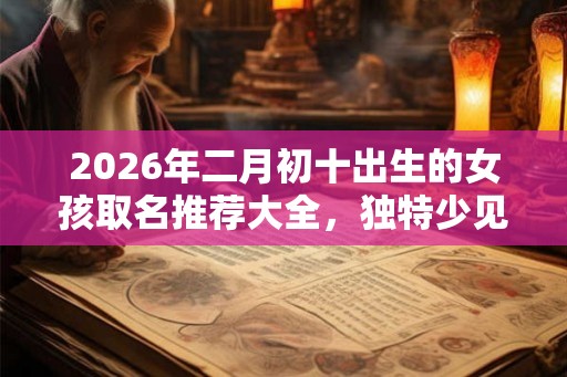 2026年二月初十出生的女孩取名推荐大全，独特少见的女生名字