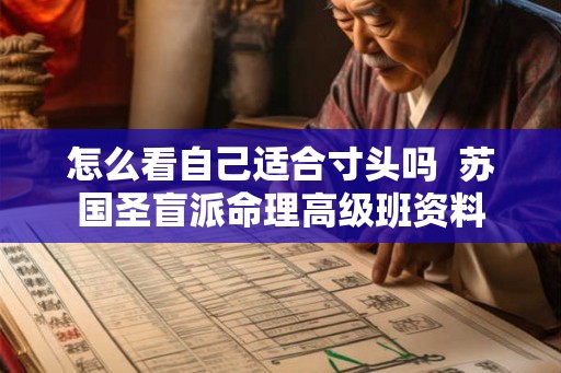 怎么看自己适合寸头吗  苏国圣盲派命理高级班资料