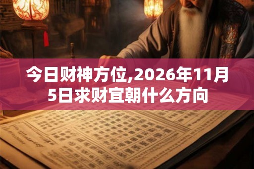 今日财神方位,2026年11月5日求财宜朝什么方向