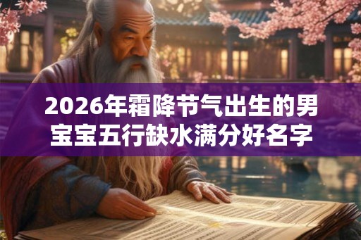 2026年霜降节气出生的男宝宝五行缺水满分好名字 2026年霜降节气出生的男宝宝五行缺水满分好名字