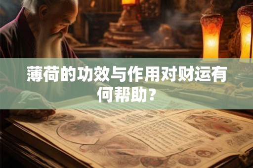 薄荷的功效与作用对财运有何帮助？