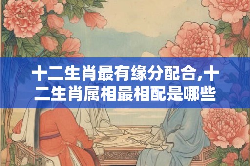 十二生肖最有缘分配合,十二生肖属相最相配是哪些