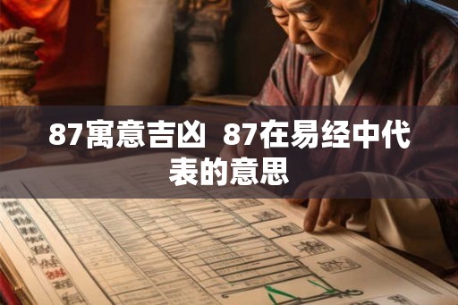 87寓意吉凶 87在易经中代表的意思 87寓意吉凶 87在易经中代表的意思
