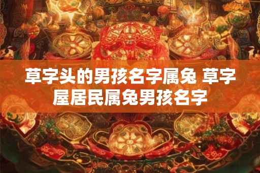 草字头的男孩名字属兔 草字屋居民属兔男孩名字