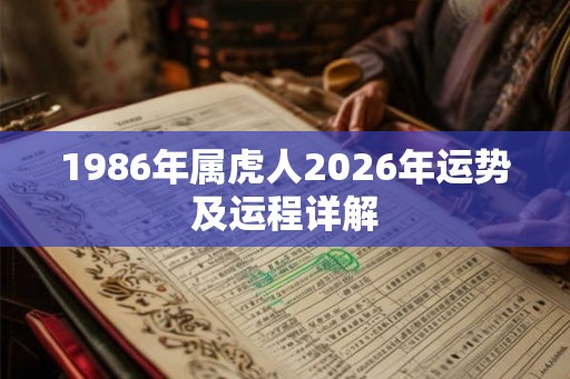 1986年属虎人2026年运势及运程详解