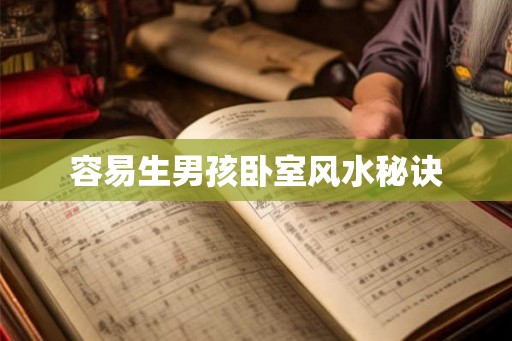 容易生男孩卧室风水秘诀 容易生男孩卧室风水秘诀