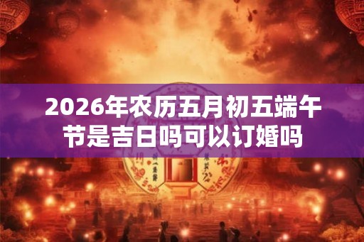 2026年农历五月初五端午节是吉日吗可以订婚吗 2026年农历五月初五端午节是吉日吗可以订婚吗
