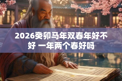 2026癸卯马年双春年好不好 一年两个春好吗 2026癸卯马年双春年好不好 一年两个春好吗