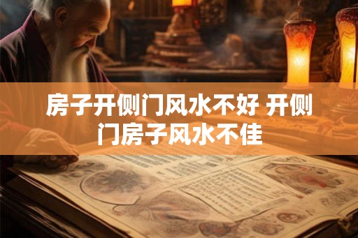 房子开侧门风水不好 开侧门房子风水不佳 房子开侧门风水不好 开侧门房子风水不佳