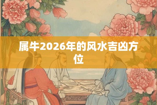 属牛2026年的风水吉凶方位 属牛2026年的风水吉凶方位