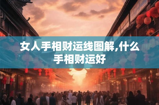 女人手相财运线图解,什么手相财运好