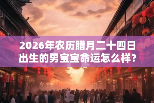 2026年农历腊月二十四日出生的男宝宝命运怎么样？