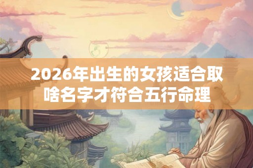 2026年出生的女孩适合取啥名字才符合五行命理