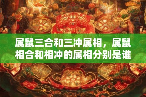 属鼠三合和三冲属相，属鼠相合和相冲的属相分别是谁