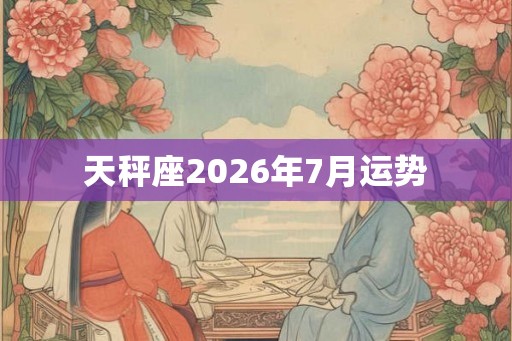 天秤座2026年7月运势