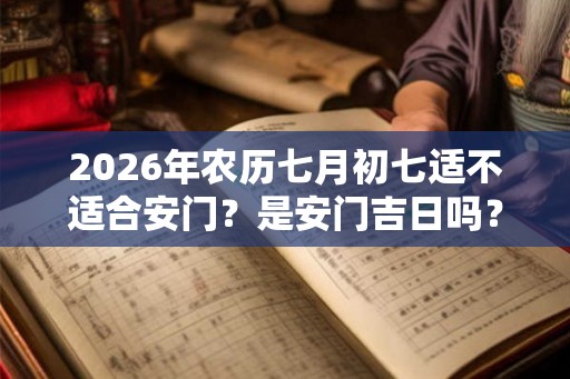 2026年农历七月初七适不适合安门？是安门吉日吗？