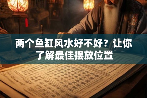 两个鱼缸风水好不好？让你了解最佳摆放位置