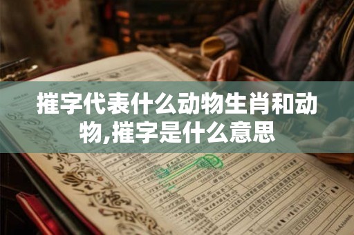 摧字代表什么动物生肖和动物,摧字是什么意思