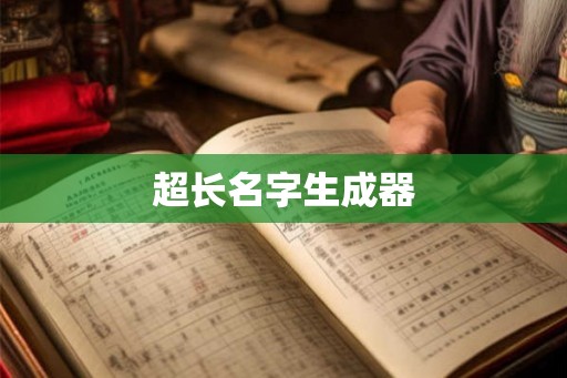 超长名字生成器 超长名字生成器