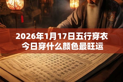 2026年1月17日五行穿衣 今日穿什么颜色最旺运