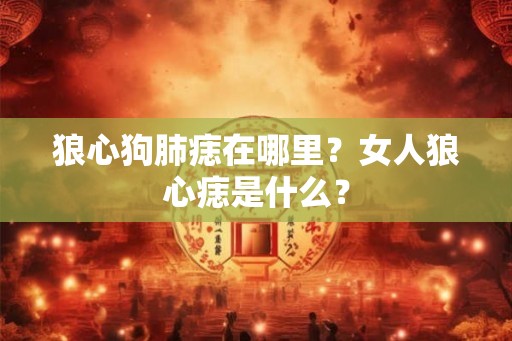 狼心狗肺痣在哪里?女人狼心痣是什么? 狼心狗肺痣在哪里?女人狼心痣是什么?